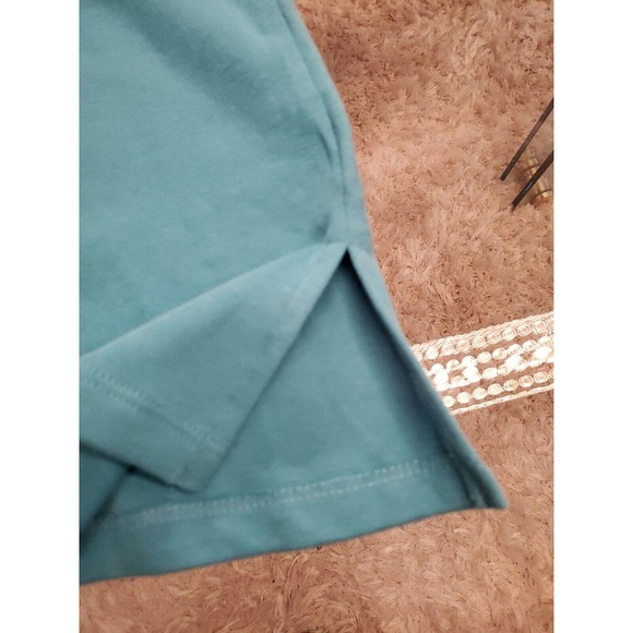 JM Collection Women's Blue Cotton V-Neck Long Sleeve Casual Top Blouse X-Large - Picture 13 of 14